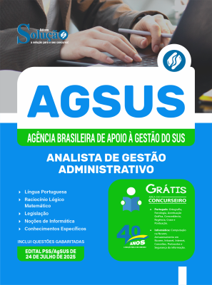 Apostila AgSUS 2025 - Analista de Gestão - Administrativo - Imagem 3