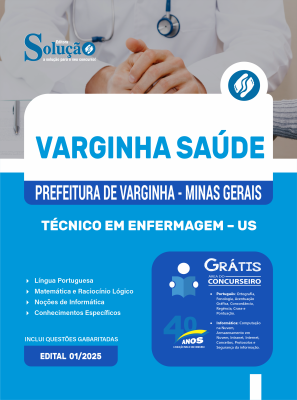 Apostila Prefeitura de Varginha - MG 2025 - Técnico em Enfermagem - US - Imagem 3