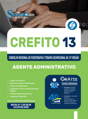 Apostila CREFITO-13ª-Região 2025 - Agente Administrativo - Imagem 3