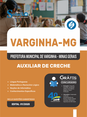 Apostila Prefeitura de Varginha - MG 2025 - Auxiliar de Creche - Imagem 3