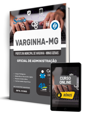 Apostila Prefeitura de Varginha - MG 2025 - Oficial de Administração - Imagem 1