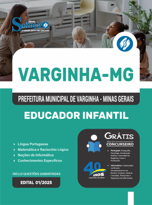 Apostila Prefeitura de Varginha - MG 2025 - Educador Infantil - Imagem 3