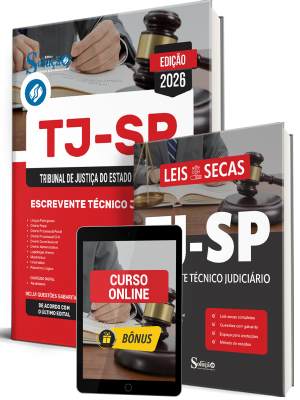Apostila TJ-SP 2026 - Escrevente Técnico Judiciário + Bônus - Imagem 1