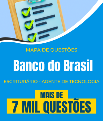 Mapa de Questões Online - Banco do Brasil - Escriturário - Agente de Tecnologia - 7 Mil Questões - Imagem 1