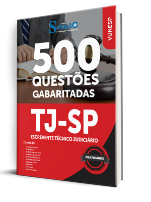 Caderno de Questões TJ-SP - Escrevente Técnico Judiciário - 500 Questões Gabaritadas - Imagem 1
