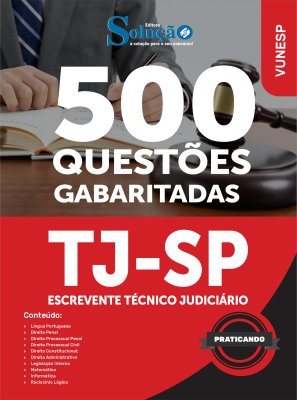 Caderno de Questões TJ-SP - Escrevente Técnico Judiciário - 500 Questões Gabaritadas - Imagem 2