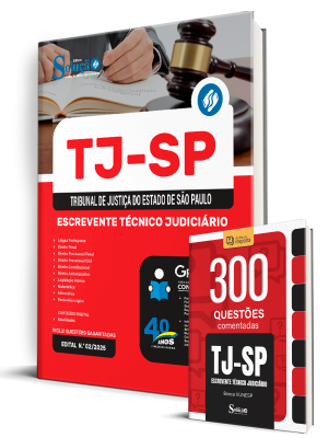 Combo TJ-SP - Escrevente Técnico Judiciário (Apostila + Questões Comentadas) - Imagem 1
