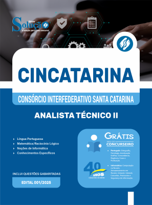 Apostila CINCATARINA 2025 - Analista Técnico II - Imagem 3