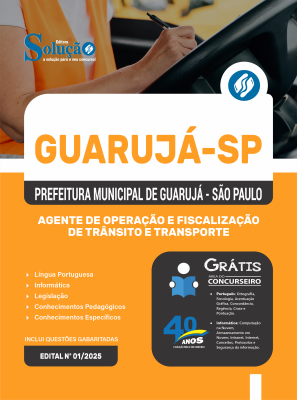 Apostila Prefeitura de Guarujá - SP 2025 - Agente de Operação e Fiscalização de Trânsito e Transporte - Imagem 3