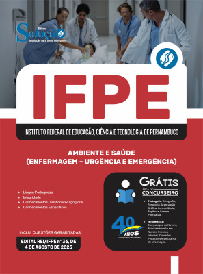 Apostila IFPE 2025 - Ambiente e Saúde (Enfermagem - Urgência e Emergência) - Imagem 3