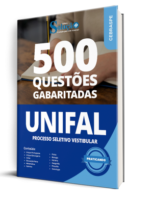 Caderno de Questões UNIFAL - Processo Seletivo Vestibular - 500 Questões Gabaritadas - Imagem 1