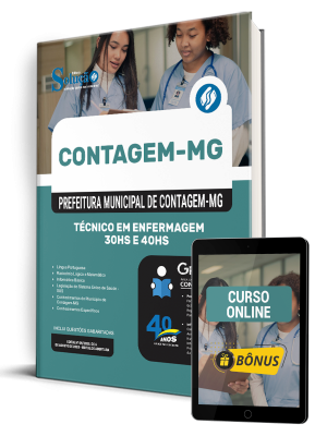 Apostila Prefeitura de Contagem - MG 2025 - Técnico em Enfermagem - 30hs e 40hs - Imagem 1