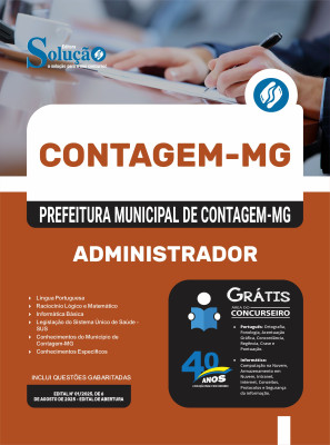 Apostila Prefeitura de Contagem - MG 2025 - Administrador - Imagem 3