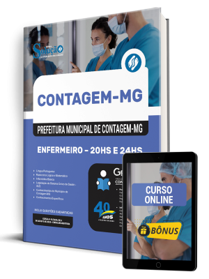 Apostila Prefeitura de Contagem - MG 2025 - Enfermeiro - 20hs e 24hs - Imagem 1
