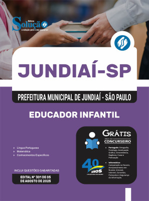 Apostila Prefeitura de Jundiaí - SP 2025 - Educador Infantil - Imagem 3