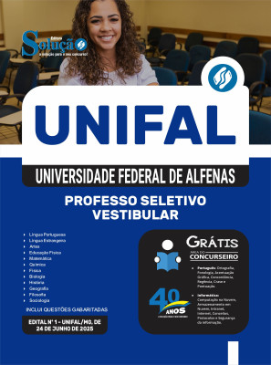 Apostila UNIFAL 2025 - Processo Seletivo Vestibular - Imagem 3
