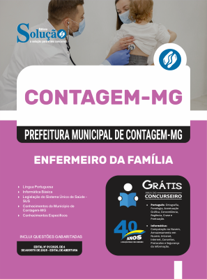Apostila Prefeitura de Contagem - MG 2025 - Enfermeiro da Família - Imagem 3