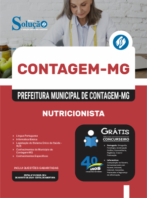 Apostila Prefeitura de Contagem - MG 2025 - Nutricionista - Imagem 3