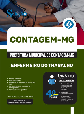 Apostila Prefeitura de Contagem - MG 2025 - Enfermeiro do Trabalho - Imagem 3