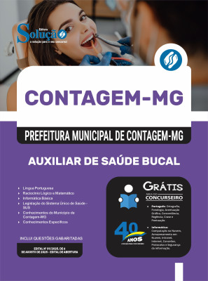 Apostila Prefeitura de Contagem - MG 2025 - Auxiliar de Saúde Bucal - Imagem 3