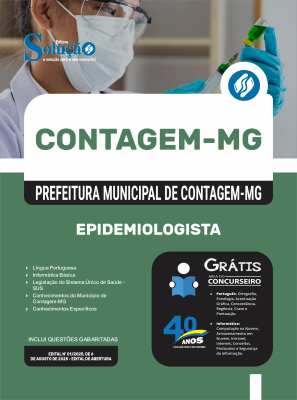 Apostila Prefeitura de Contagem - MG 2025 - Epidemiologista - Imagem 3