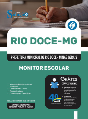 Apostila Prefeitura de Rio Doce-MG 2025 - Monitor Escolar - Imagem 3