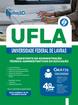 Apostila UFLA 2025 - Assistente em Administração - Técnico-Administrativos em Educação - Imagem 3