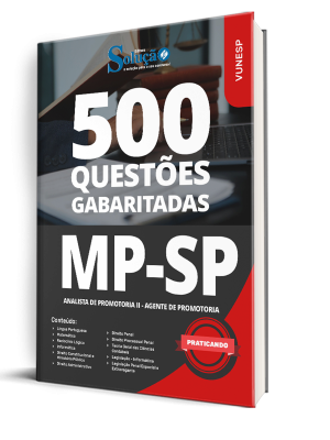 Caderno de Questões MP-SP - Analista de Promotoria II - Agente de Promotoria - 500 Questões Gabaritadas - Imagem 1