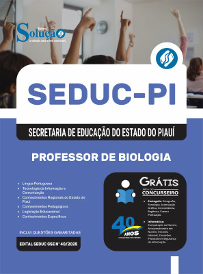 Apostila SEDUC-PI 2025 - Professor de Biologia - Imagem 3