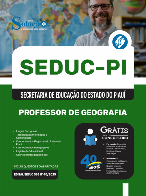 Apostila SEDUC-PI 2025 - Professor de Geografia - Imagem 3