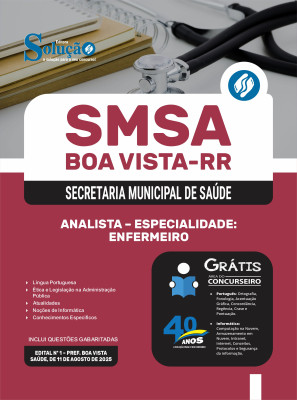 Apostila SMSA Boa Vista-RR 2025 - Analista - Especialidade: Enfermeiro - Imagem 3