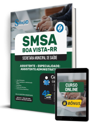 Capa Apostila SMSA Boa Vista-RR 2025 - Assistente - Especialidade: Assistente Administrativo