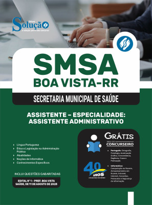Apostila SMSA Boa Vista-RR 2025 - Assistente - Especialidade: Assistente Administrativo - Imagem 3