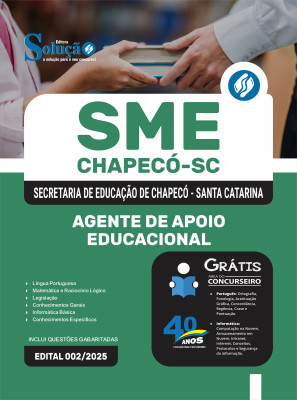 Apostila SME Chapecó SC 2025 - Agente de Apoio Educacional - Imagem 3