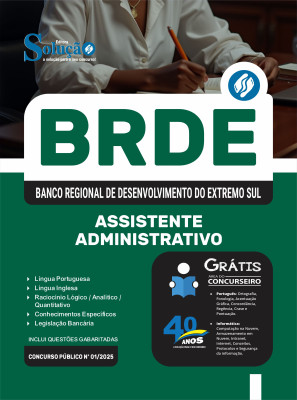 Apostila BRDE 2025 - Assistente Administrativo - Imagem 3