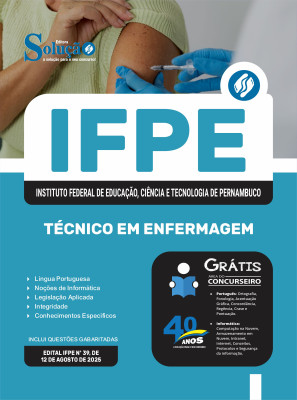 Apostila IFPE 2025 - Técnico em Enfermagem - Imagem 3