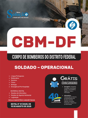 Apostila CBM-DF 2025 - Soldado - Operacional - Imagem 3