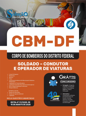 Apostila CBM-DF 2025 - Soldado - Condutor e Operador de Viaturas - Imagem 3