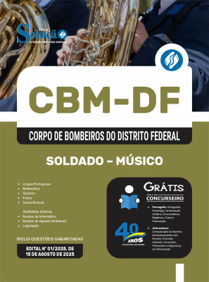 Apostila CBM-DF 2025 - Soldado - Músico - Imagem 3