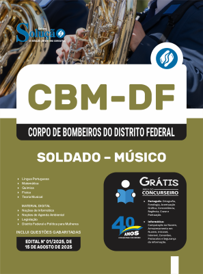 Apostila CBM-DF 2025 - Soldado - Músico - Imagem 3