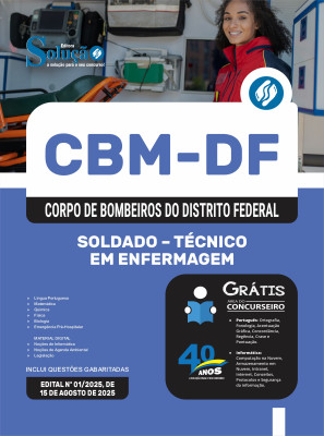 Apostila CBM-DF 2025 - Soldado - Técnico em Enfermagem - Imagem 3