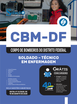 Apostila CBM-DF 2025 - Soldado - Técnico em Enfermagem - Imagem 3