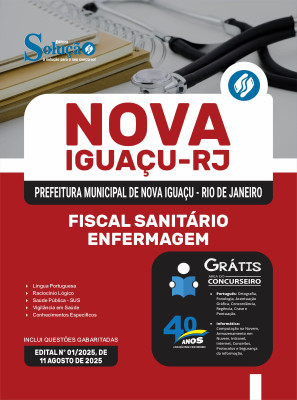 Apostila Prefeitura de Nova Iguaçu - RJ (SEMUS Nova Iguaçu) 2025 - Fiscal Sanitário - Enfermagem - Imagem 3
