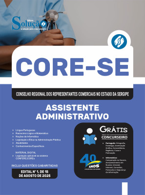 Apostila CORE-SE 2025 - Assistente Administrativo - Imagem 3