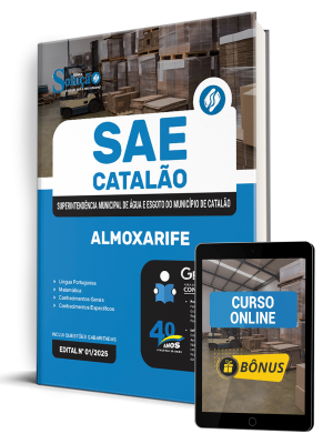 Apostila SAE Catalão - GO 2025 - Almoxarife - Imagem 1