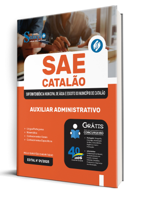 Apostila SAE Catalão - GO 2025 - Auxiliar Administrativo - Imagem 2