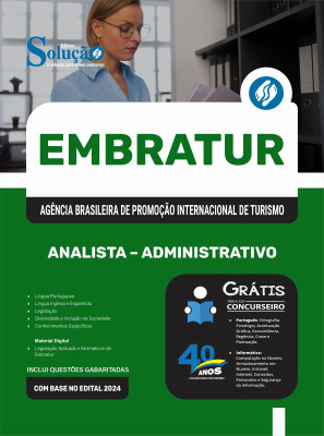 Apostila EMBRATUR 2025 - Analista Administrativo - Imagem 3