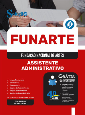 Apostila FUNARTE 2025 - Assistente Administrativo - Imagem 3