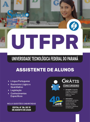 Apostila UTFPR 2025 - Assistente de Alunos - Imagem 3