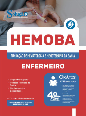 Apostila HEMOBA 2025 - Enfermeiro - Imagem 3